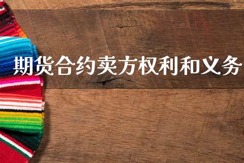 期货合约卖方权利和义务_https://www.apanben.com_国际期货_第1张