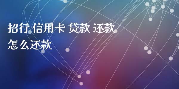 招行 信用卡 贷款 还款怎么还款_https://www.apanben.com_国际期货_第1张