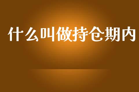 什么叫做持仓期内_https://www.apanben.com_股票怎么玩_第1张