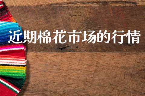 近期棉花市场的行情_https://www.apanben.com_国际财经_第1张