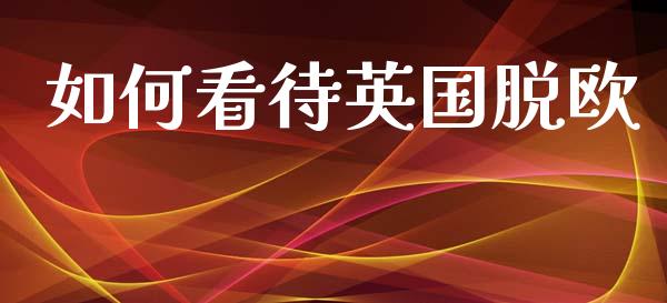 如何看待英国脱欧_https://www.apanben.com_股票怎么玩_第1张