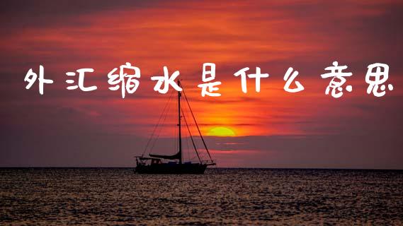 外汇缩水是什么意思_https://www.apanben.com_股票怎么玩_第1张