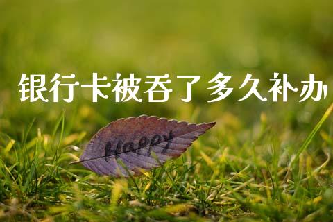 银行卡被吞了多久补办_https://www.apanben.com_国际财经_第1张