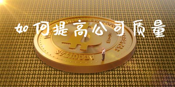 如何提高公司质量_https://www.apanben.com_期货学院_第1张