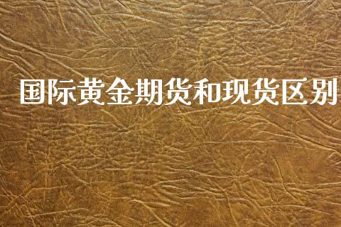 国际黄金期货和现货区别_https://www.apanben.com_期货学院_第1张