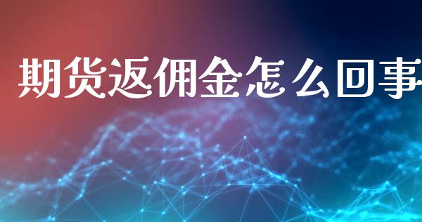 期货返佣金怎么回事_https://www.apanben.com_国际期货_第1张