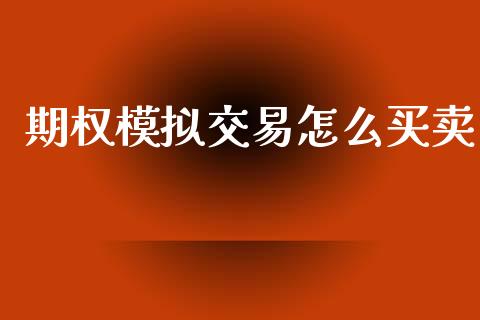 期权模拟交易怎么买卖_https://www.apanben.com_期货学院_第1张