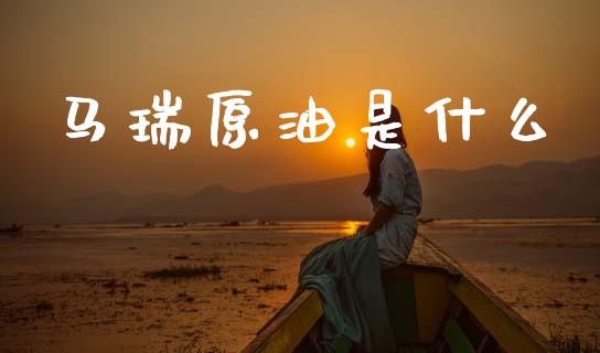 马瑞原油是什么_https://www.apanben.com_股市指导_第1张