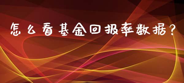 怎么看基金回报率数据？_https://www.apanben.com_期货学院_第1张