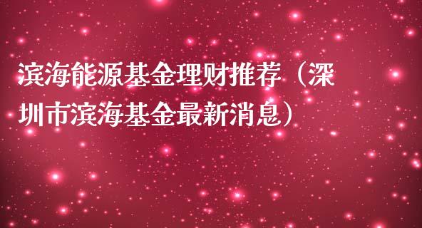 滨海能源基金理财推荐（深圳市滨海基金最新消息）_https://www.apanben.com_财经资讯_第1张
