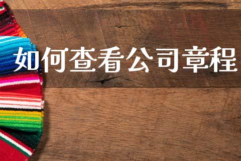如何查看公司章程_https://www.apanben.com_国际财经_第1张