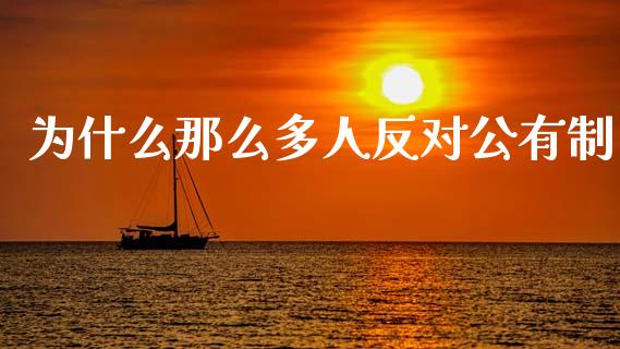 为什么那么多人反对公有制_https://www.apanben.com_期货学院_第1张