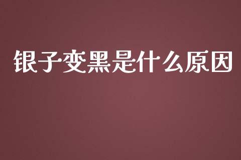 银子变黑是什么原因_https://www.apanben.com_在线喊单_第1张