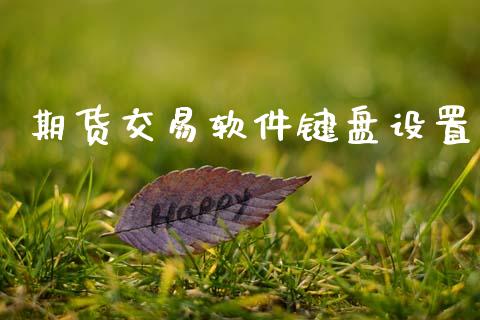 期货交易软件键盘设置_https://www.apanben.com_财经资讯_第1张