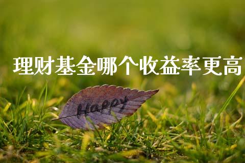 理财基金哪个收益率更高_https://www.apanben.com_财经资讯_第1张