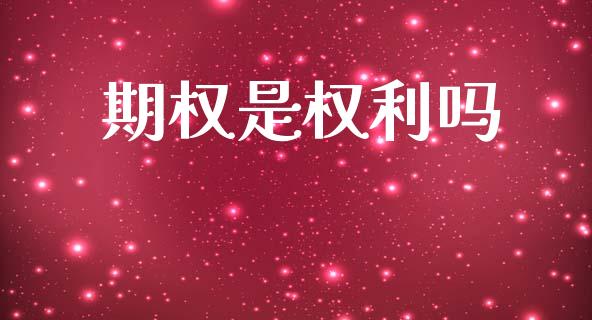 期权是权利吗_https://www.apanben.com_股市分析_第1张