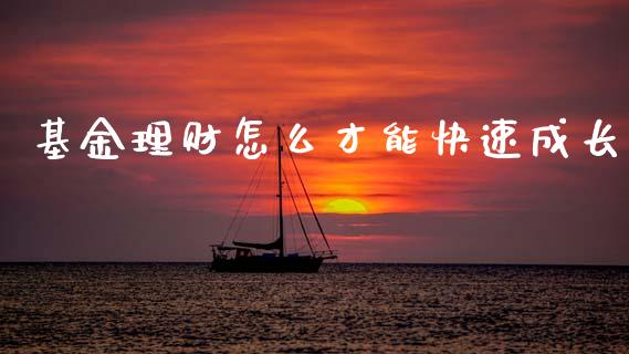 基金理财怎么才能快速成长_https://www.apanben.com_财经资讯_第1张