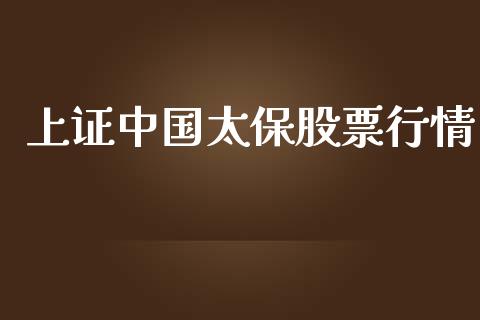 上证中国太保股票行情_https://www.apanben.com_股票怎么玩_第1张