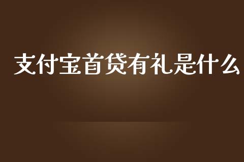 支付宝首贷有礼是什么_https://www.apanben.com_国际财经_第1张