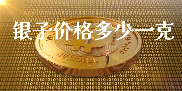 银子价格多少一克_https://www.apanben.com_国际期货_第1张