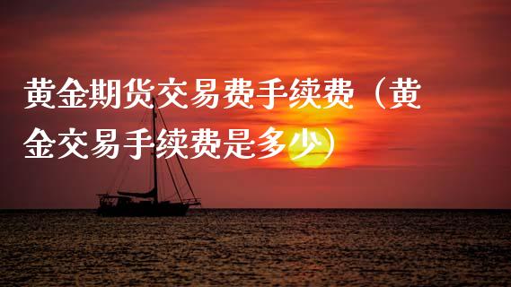 黄金期货交易费手续费（黄金交易手续费是多少）_https://www.apanben.com_国际期货_第1张