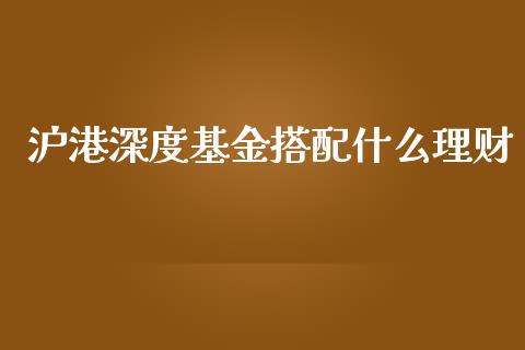 沪港深度基金搭配什么理财_https://www.apanben.com_国际财经_第1张