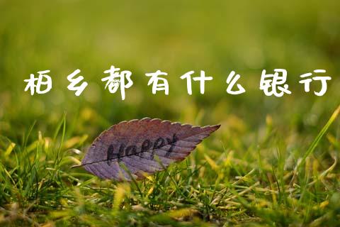 柏乡都有什么银行_https://www.apanben.com_国际期货_第1张