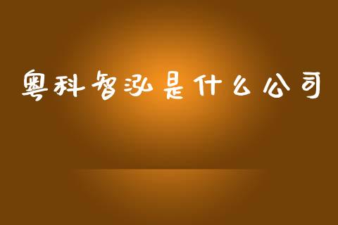 粤科智泓是什么公司_https://www.apanben.com_在线喊单_第1张