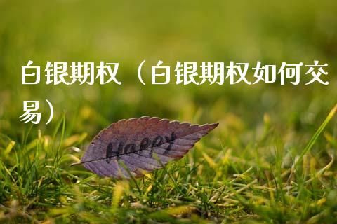 白银期权（白银期权如何交易）_https://www.apanben.com_期货学院_第1张