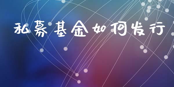 私募基金如何发行_https://www.apanben.com_期货学院_第1张