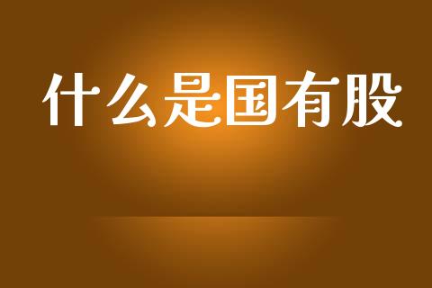 什么是国有股_https://www.apanben.com_财经资讯_第1张