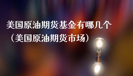 美国原油期货基金有哪几个（美国原油期货市场）_https://www.apanben.com_期货学院_第1张