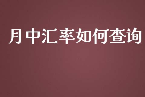 月中汇率如何查询_https://www.apanben.com_期货学院_第1张