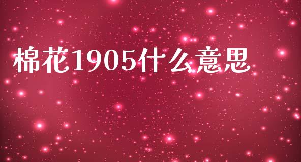 棉花1905什么意思_https://www.apanben.com_在线喊单_第1张