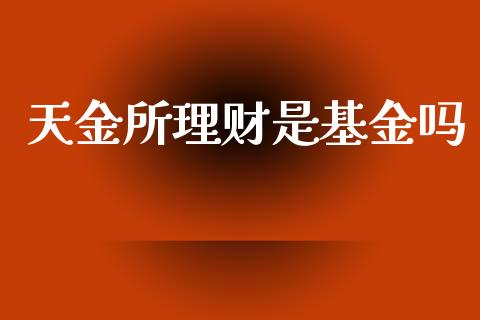 天金所理财是基金吗_https://www.apanben.com_国际财经_第1张