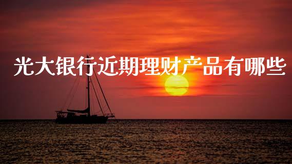 光大银行近期理财产品有哪些_https://www.apanben.com_财经资讯_第1张