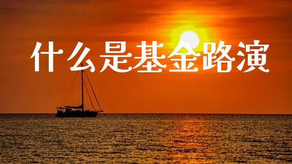 什么是基金路演_https://www.apanben.com_国际财经_第1张