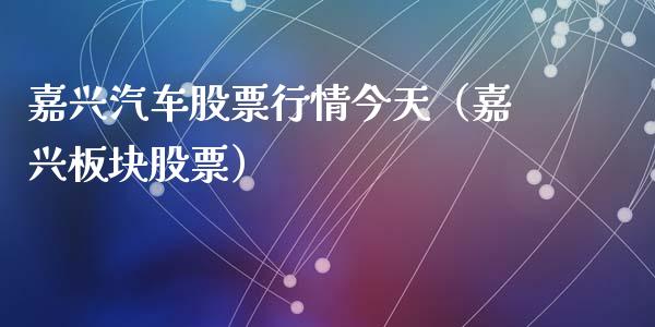 嘉兴汽车股票行情今天（嘉兴板块股票）_https://www.apanben.com_股市分析_第1张