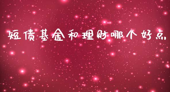 短债基金和理财哪个好点_https://www.apanben.com_国际财经_第1张