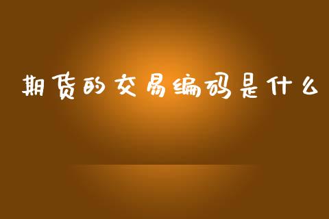 期货的交易编码是什么_财经资讯_第1张_安贝财经网 期货的交易编码是什么_https://www.apanben.com_财经资讯_第1张