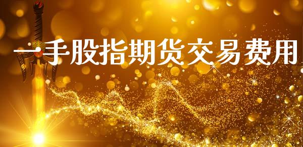 一手股指期货交易费用_https://www.apanben.com_股市指导_第1张