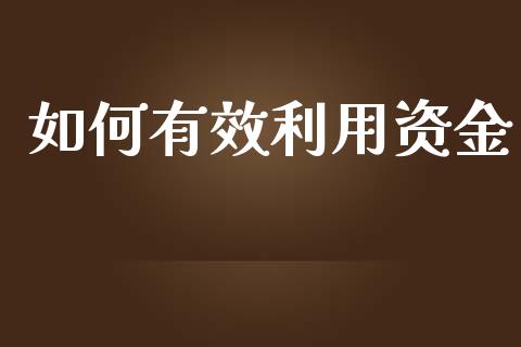 如何有效利用资金_https://www.apanben.com_国际期货_第1张