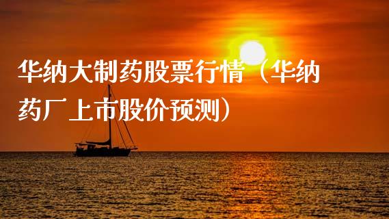 华纳大制药股票行情（华纳药厂上市股价预测）_https://www.apanben.com_股票怎么玩_第1张