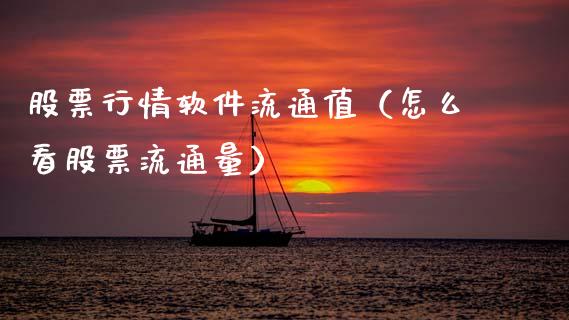 股票行情软件流通值（怎么看股票流通量）_https://www.apanben.com_股票怎么玩_第1张