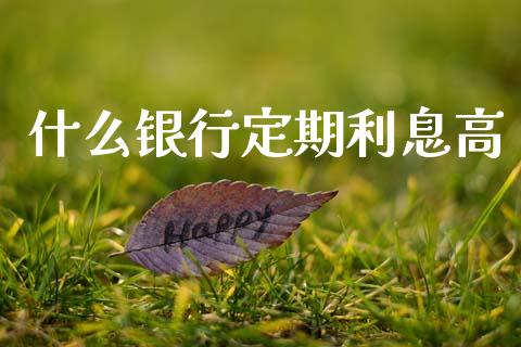 什么银行定期利息高_https://www.apanben.com_财经资讯_第1张