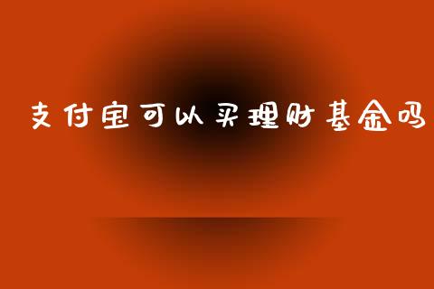 支付宝可以买理财基金吗_https://www.apanben.com_国际财经_第1张