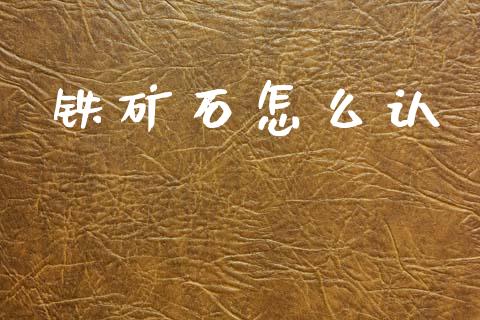 铁矿石怎么认_https://www.apanben.com_国际期货_第1张
