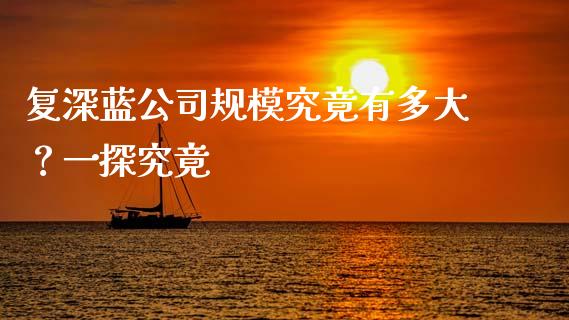 复深蓝公司规模究竟有多大？一探究竟_https://www.apanben.com_国际财经_第1张
