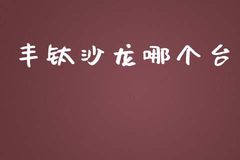 丰钛沙龙哪个台_https://www.apanben.com_股市指导_第1张
