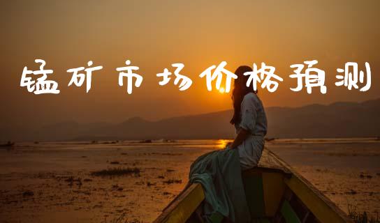 锰矿市场价格预测_https://www.apanben.com_股票怎么玩_第1张